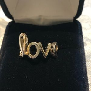 STAINLESS STEEL LOVE RING SIZE 7